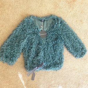 Sage shag sweater